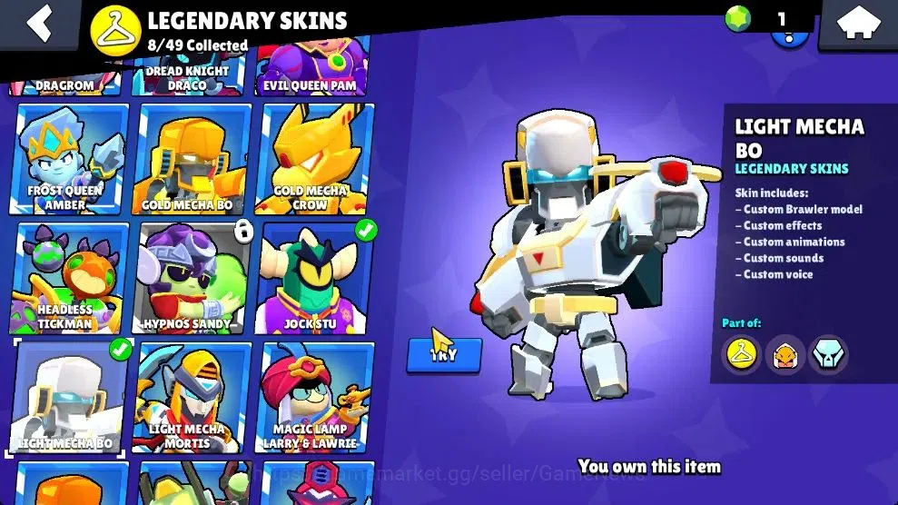 Brawl Stars Accounts 28K Trophy|85 Brawlers 28 Max Lvl|309 Skins|2 Hypc image 15