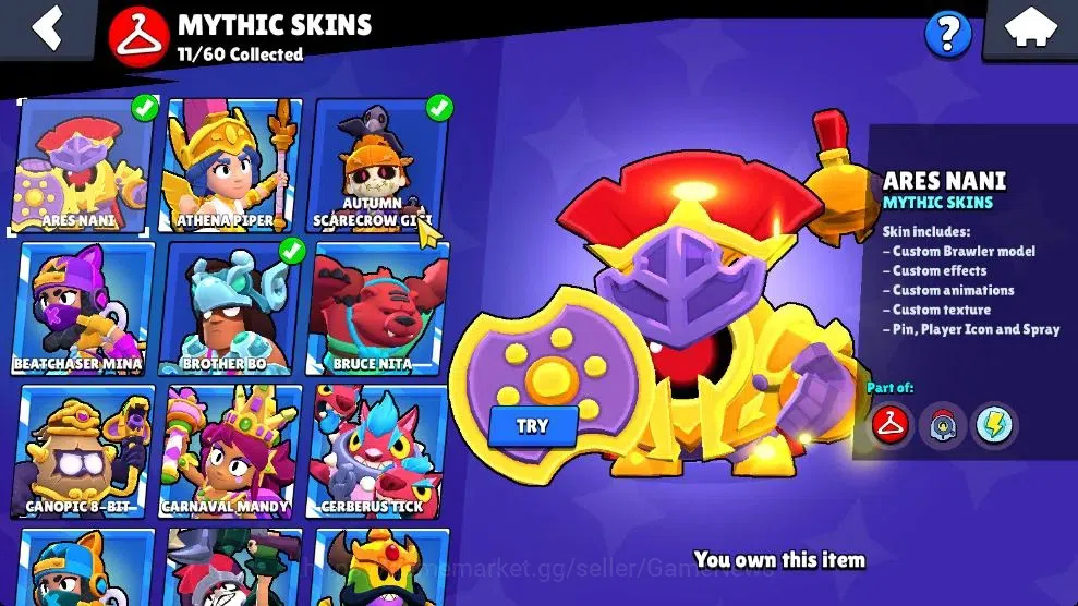 Brawl Stars Accounts 28K Trophy|85 Brawlers 28 Max Lvl|309 Skins|2 Hypc image 18