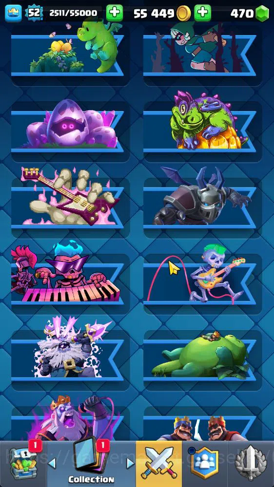 Clash Royale Accounts Lv 52|Trophy 9022|KTL 14|Limit Skin|Card 120|2 Her image 11