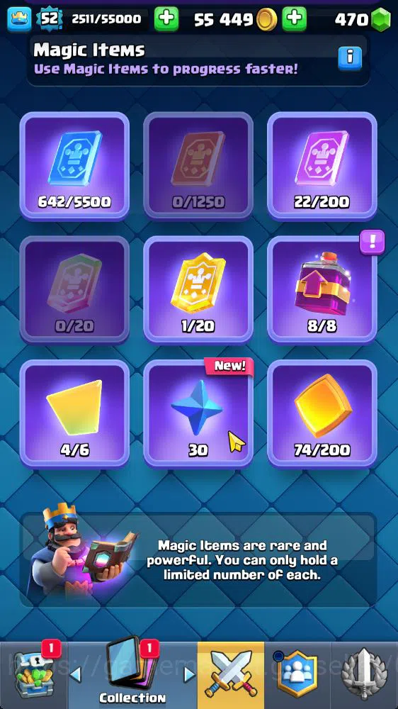 Clash Royale Accounts Lv 52|Trophy 9022|KTL 14|Limit Skin|Card 120|2 Her image 6
