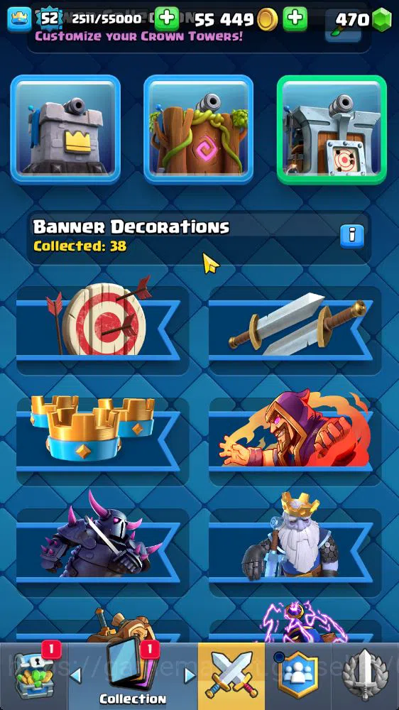 Clash Royale Accounts Lv 52|Trophy 9022|KTL 14|Limit Skin|Card 120|2 Her image 9