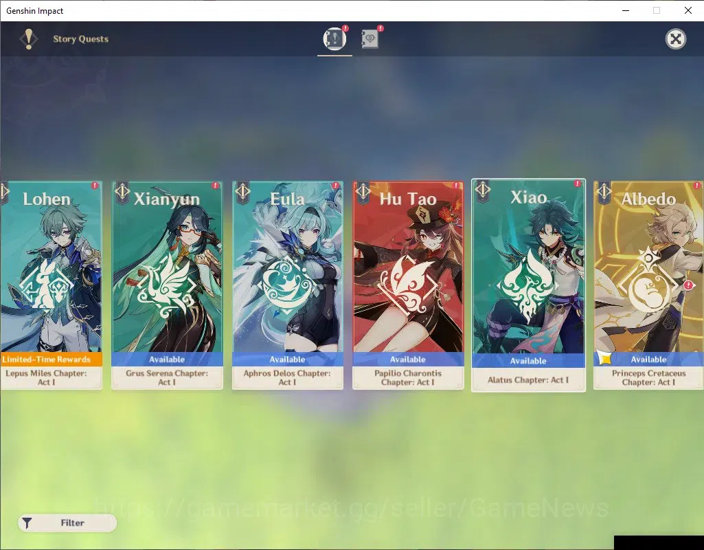 Genshin Impact Accounts ASIA|AR 45|4 Limited [Nefer,Arlecchino,Xiao,Citlal image 15