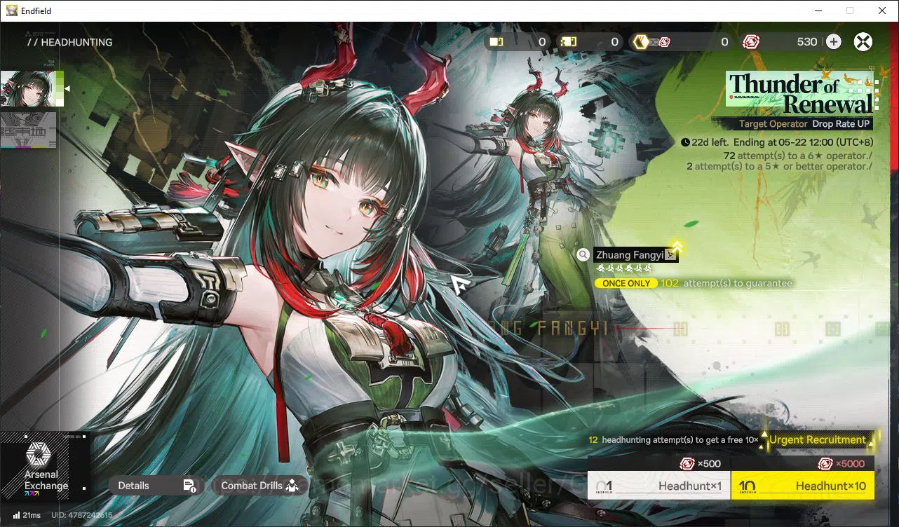 Arknights: Endfield Accounts ASIA|Lv23|5 SSR(1Limit)+6(*6WP)|Laevatain+Sign,Las image 16