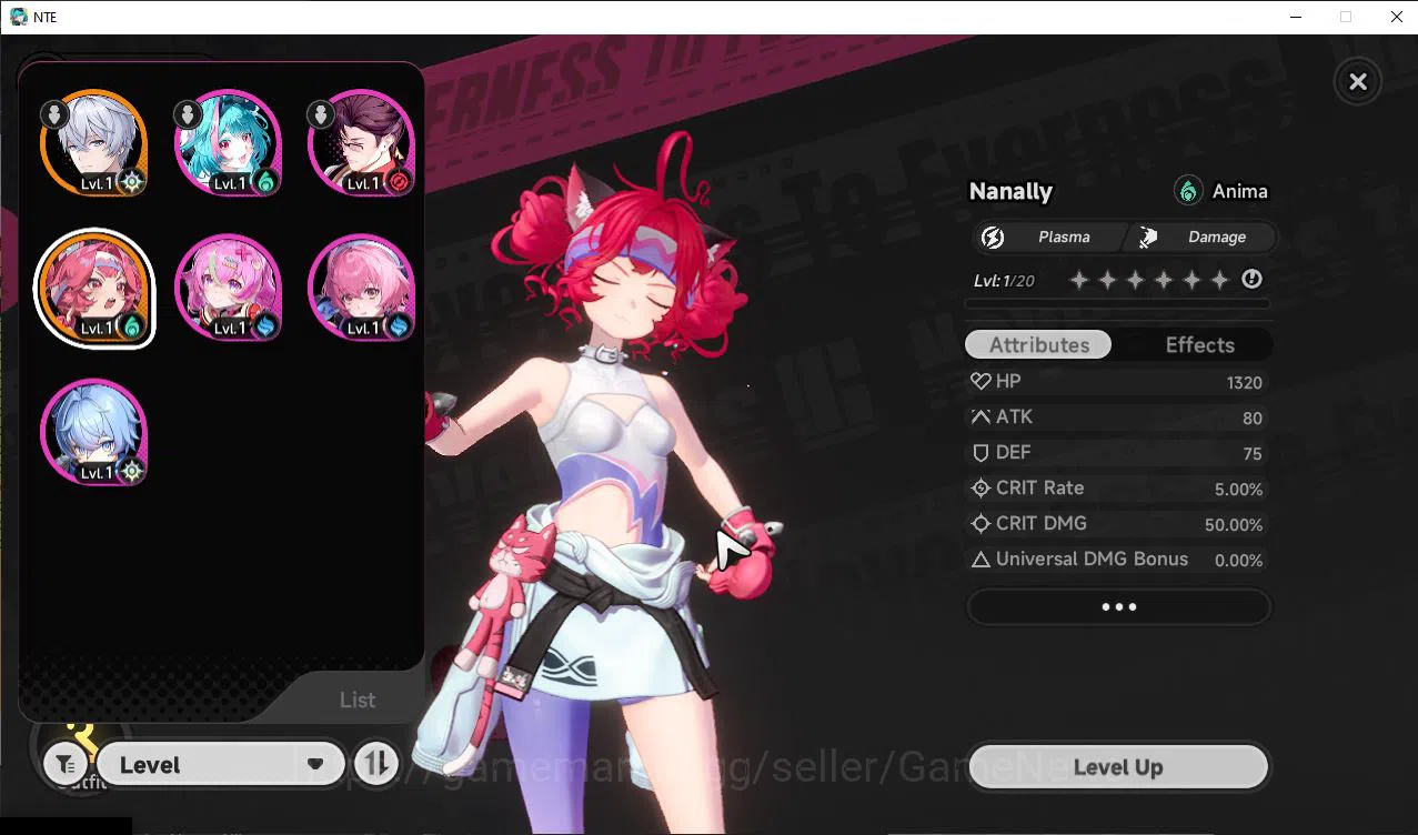 Neverness to Everness Accounts GLOBAL EU|HL 3|1 SSR Limited Meta Nanally A1+Skin| image 1