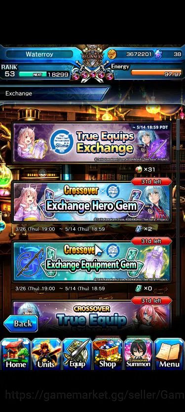 Grand Summoners Accounts Mid-Game Global|Rank 53|127 CC+13 Ascend|Inumuta+TW,Kaname+TW,Roy,S 10