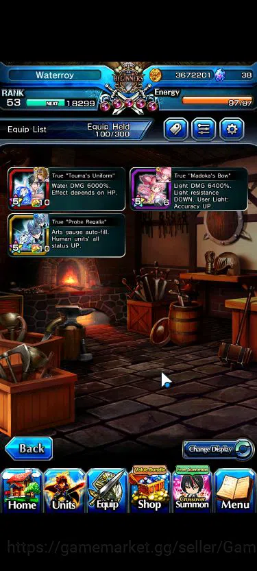 Grand Summoners Accounts Mid-Game Global|Rank 53|127 CC+13 Ascend|Inumuta+TW,Kaname+TW,Roy,S 6
