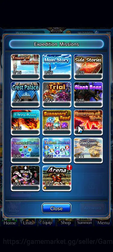 Grand Summoners Accounts Mid-Game Global|Rank 53|127 CC+13 Ascend|Inumuta+TW,Kaname+TW,Roy,S 9