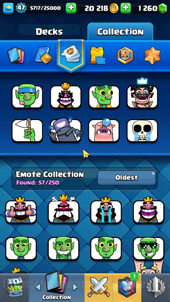 Clash Royale Accounts Midgame Lvl 47|Trophy 8889|KTL 14|Limited Skin|Card 121|2 Hero 3 EVO 8 Champ 21 Legendary 33 Epic,30 13