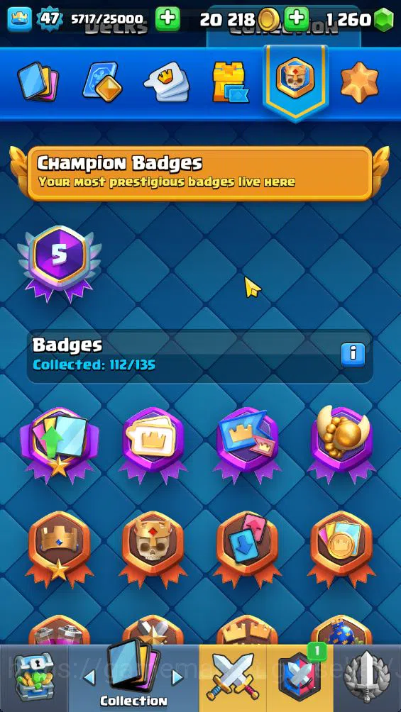 Clash Royale Accounts Midgame Lvl 47|Trophy 8889|KTL 14|Limited Skin|Card 121|2 Hero 3 EVO 8 Champ 21 Legendary 33 Epic,30 18