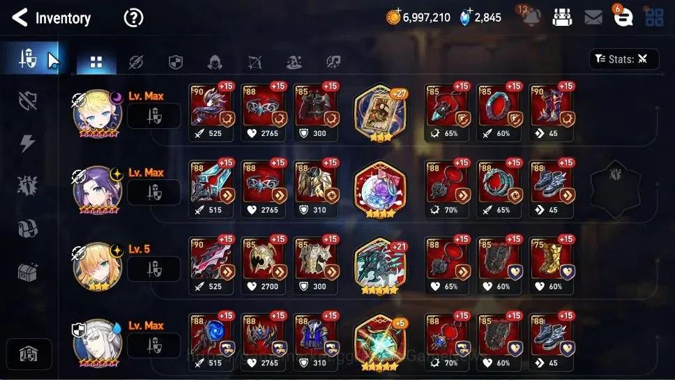 Epic Seven Accounts GLOBAL Unverif|NewEra|8 ML(Salome,BArunka,LOTScale image 10