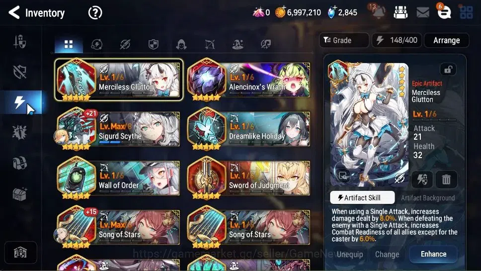 Epic Seven Accounts GLOBAL Unverif|NewEra|8 ML(Salome,BArunka,LOTScale image 12