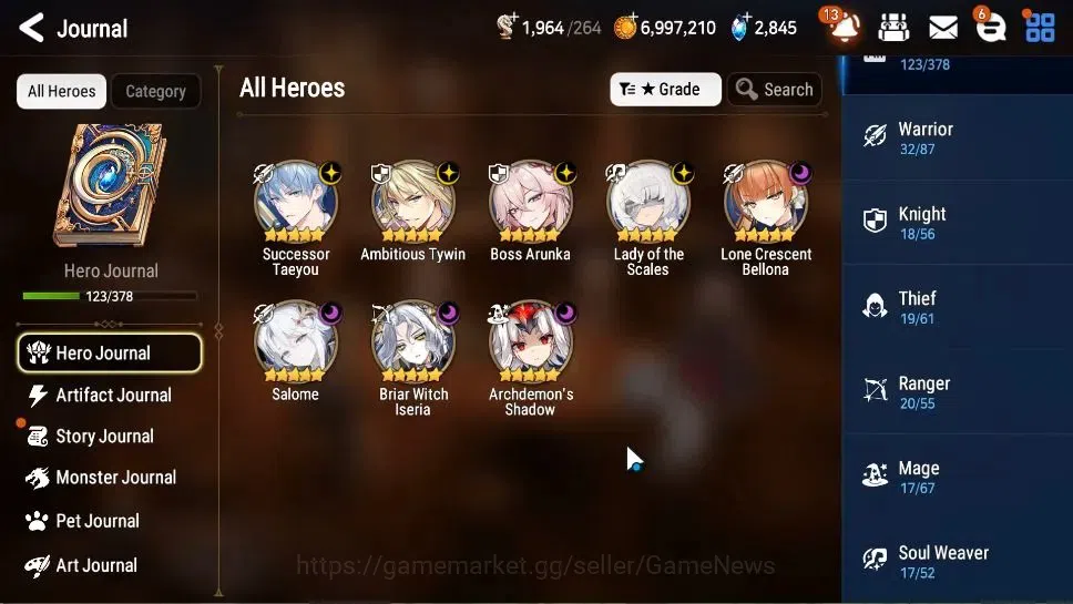 Epic Seven Accounts GLOBAL Unverif|NewEra|8 ML(Salome,BArunka,LOTScale image 6