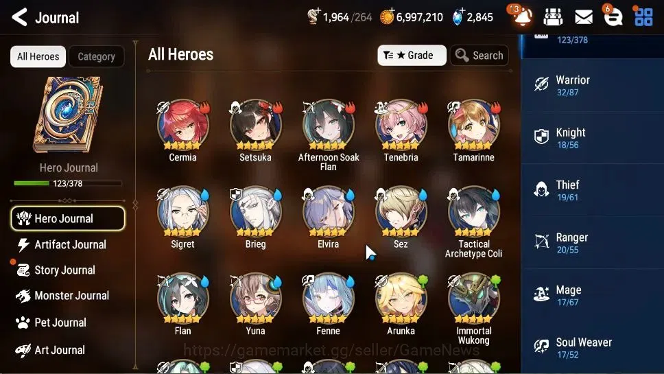 Epic Seven Accounts GLOBAL Unverif|NewEra|8 ML(Salome,BArunka,LOTScale image 7