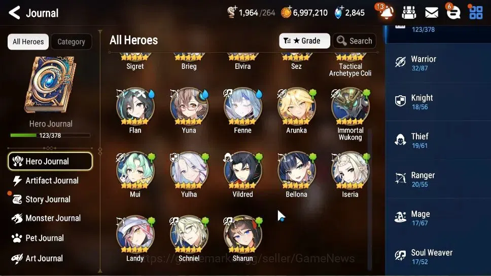 Epic Seven Accounts GLOBAL Unverif|NewEra|8 ML(Salome,BArunka,LOTScale image 8