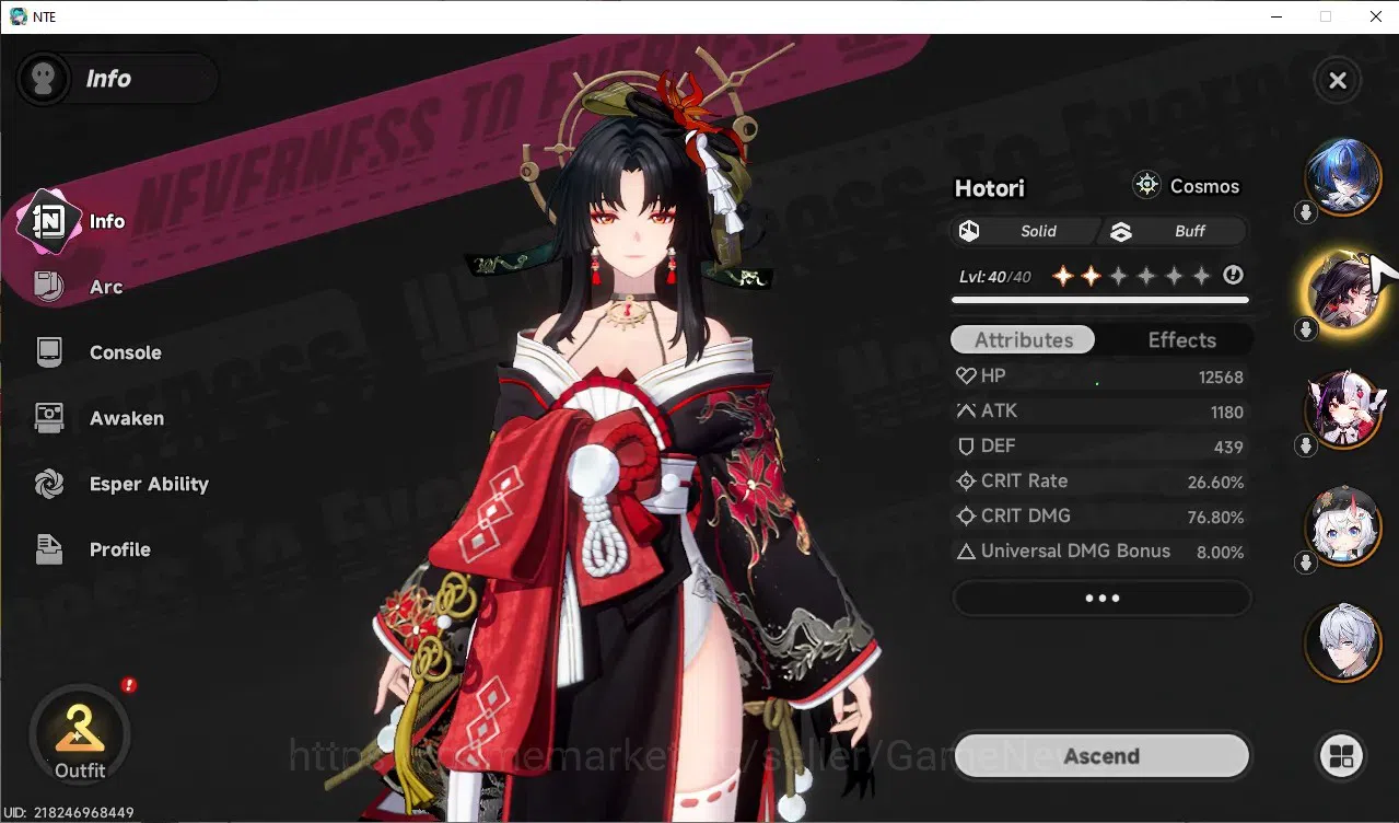 Neverness to Everness Accounts GLOBAL Southeast Asia|HL 26|6 S-Class (Lacrimosa,H image 5