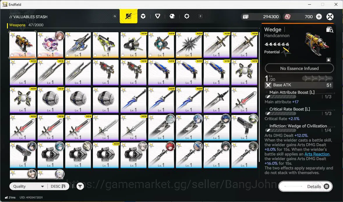 Arknights: Endfield Accounts ASIA|Fresh starter|1 limit| Tangtang, Ardelia+sign image 10