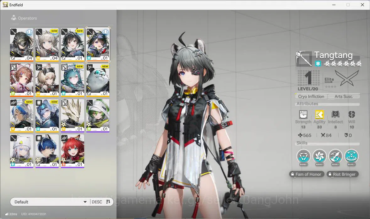 Arknights: Endfield Accounts ASIA|Fresh starter|1 limit| Tangtang, Ardelia+sign image 12