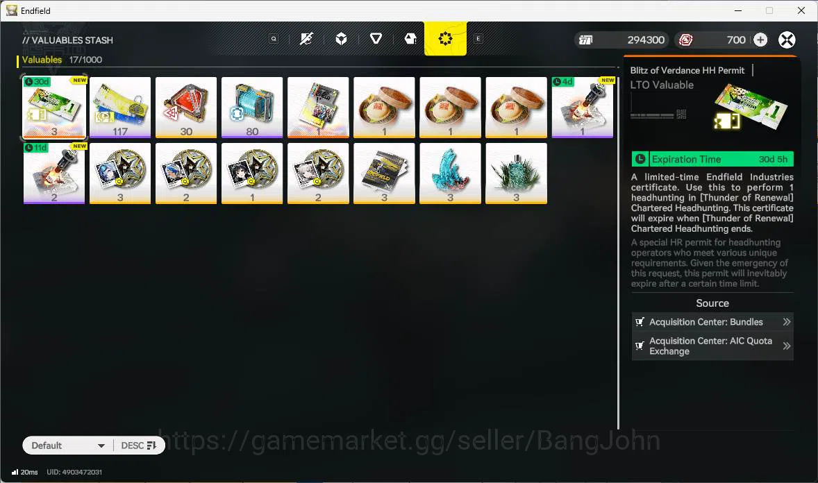 Arknights: Endfield Accounts ASIA|Fresh starter|1 limit| Tangtang, Ardelia+sign image 6