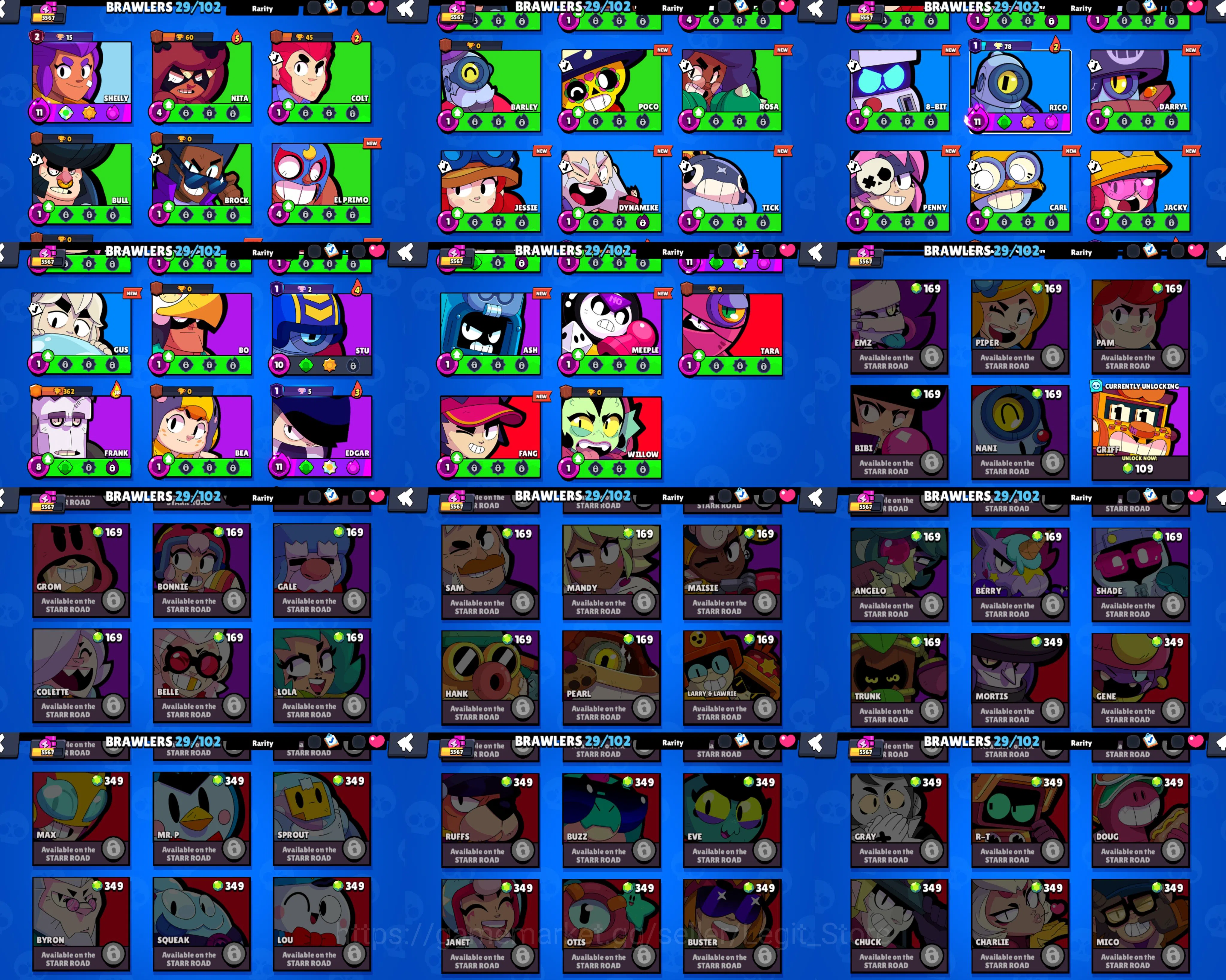Brawl Stars Accounts 2 lvl PRESTIGE SHELLY | 5 PRESTIGE ALL | FREE CHAN image 4