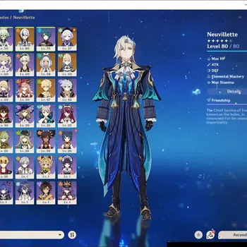 Genshin Impact Accounts Others ASIA|AR45|3 Limit 5*CHAR+1B*wep | (Nouvillete,Mualani,Arlecchi)+chrSTD(Bennet,Fischl,ETC) |MC