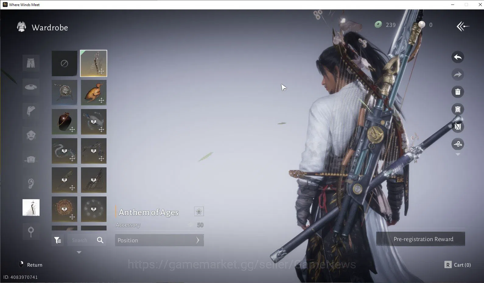 Where Winds Meet Accounts GLOBAL Lv5| Fresh Starter| 1 Harmoni Core, Anthem image 10