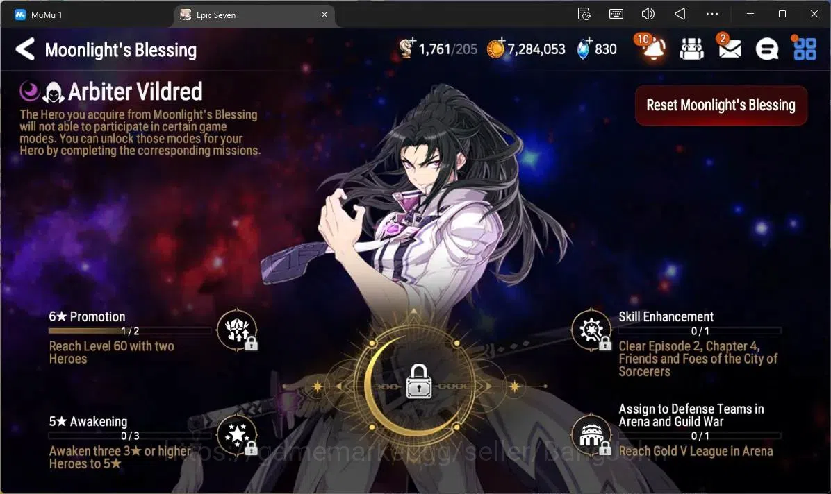 Epic Seven Accounts Limited Hero Global Unverif | 4 ML(C Lilias,A Yufine,SDiene,SOT Dark Diene,TM Luluca)|PoH ON|SS 13