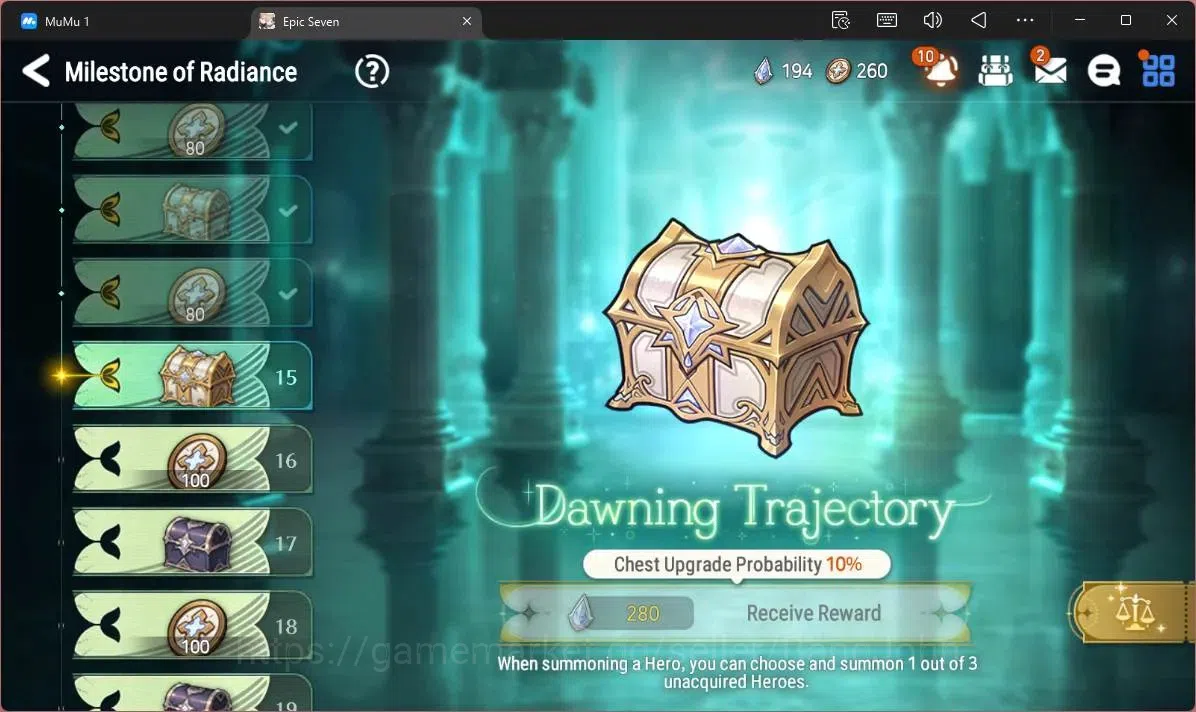 Epic Seven Accounts Limited Hero Global Unverif | 4 ML(C Lilias,A Yufine,SDiene,SOT Dark Diene,TM Luluca)|PoH ON|SS 14