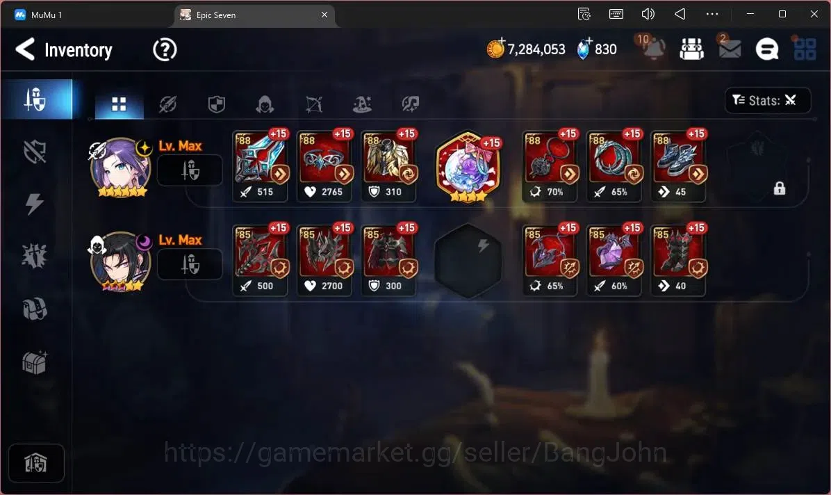 Epic Seven Accounts Limited Hero Global Unverif | 4 ML(C Lilias,A Yufine,SDiene,SOT Dark Diene,TM Luluca)|PoH ON|SS 16