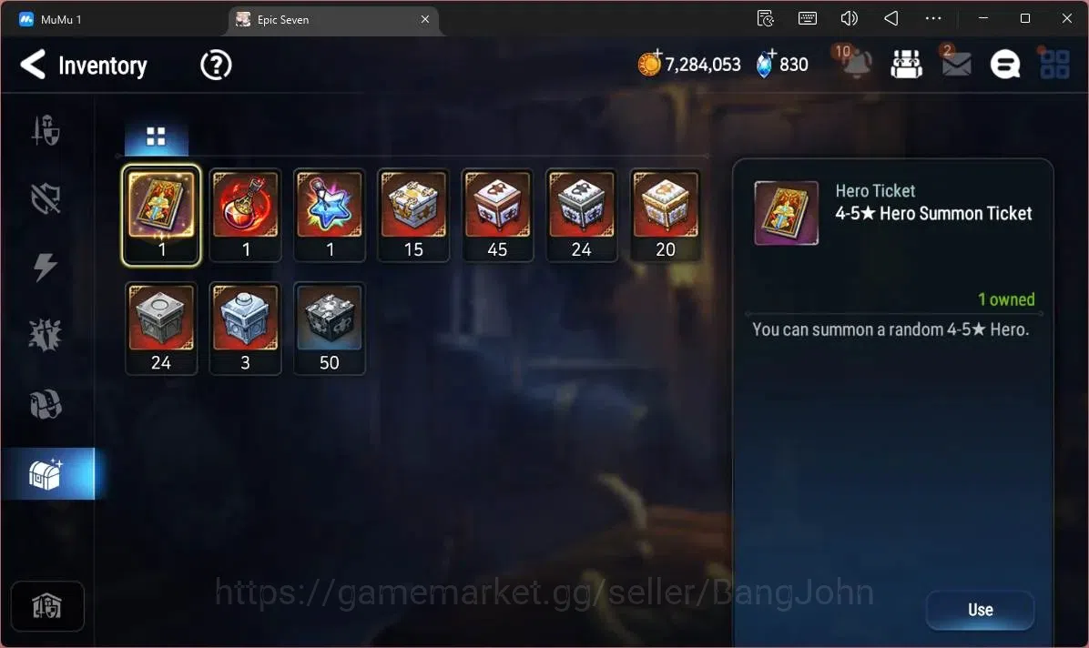 Epic Seven Accounts Limited Hero Global Unverif | 4 ML(C Lilias,A Yufine,SDiene,SOT Dark Diene,TM Luluca)|PoH ON|SS 20