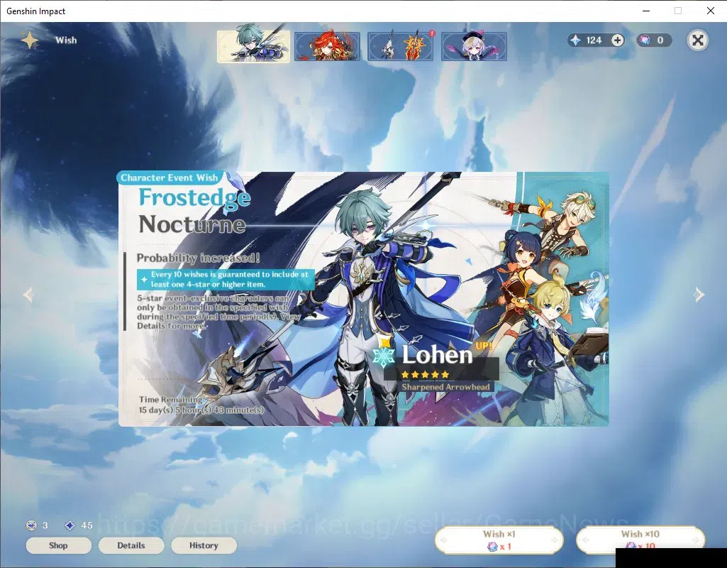 Genshin Impact Accounts Starter Account | ASIA | AR 22 | BD Unset | 1 Limi image 10