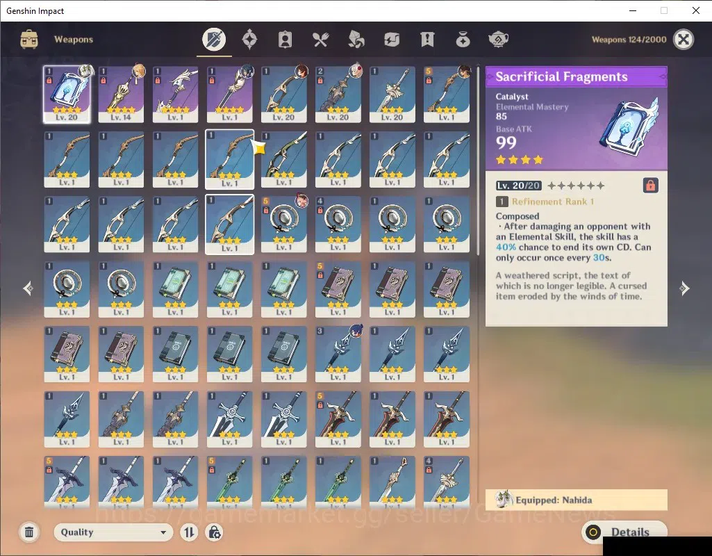 Genshin Impact Accounts Starter Account | ASIA | AR 22 | BD Unset | 1 Limi image 4
