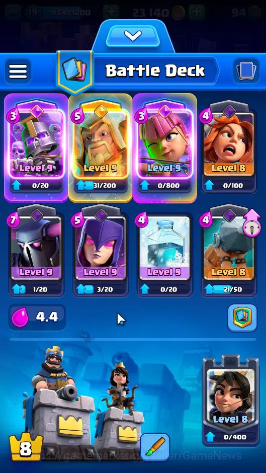 Clash Royale Accounts Lv 19|Trophy 3131|KTL 8|Limited Skin|Total Card 51 image 3
