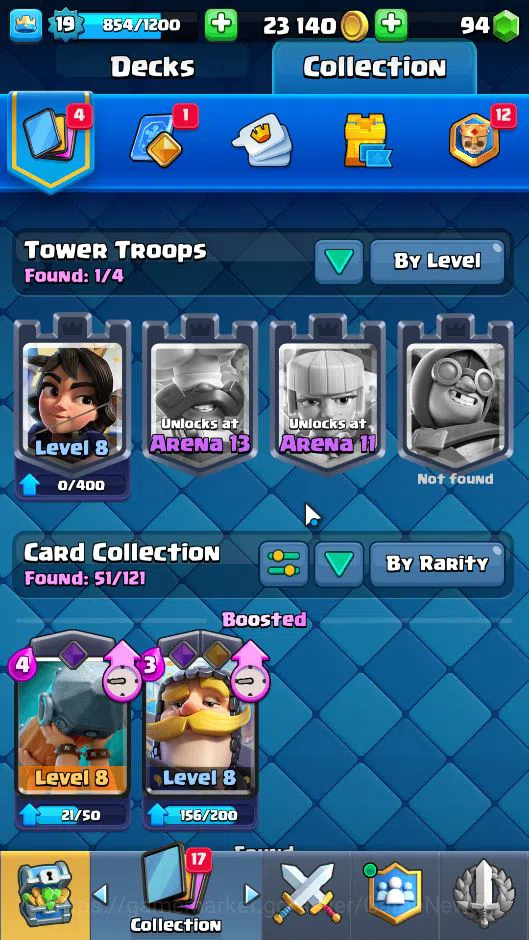 Clash Royale Accounts Lv 19|Trophy 3131|KTL 8|Limited Skin|Total Card 51 image 4