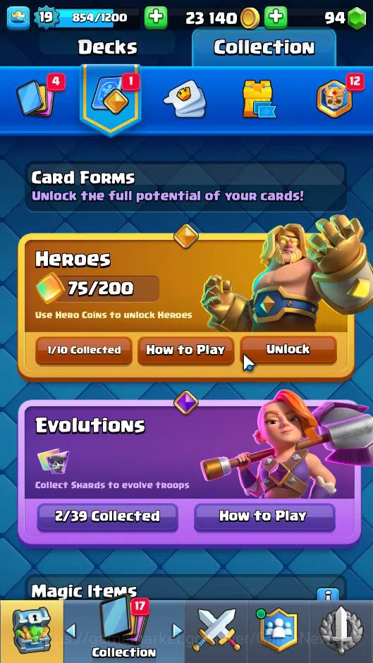 Clash Royale Accounts Lv 19|Trophy 3131|KTL 8|Limited Skin|Total Card 51 image 5