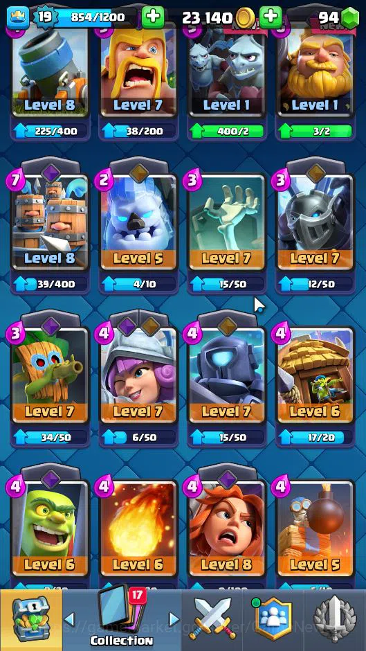 Clash Royale Accounts Lv 19|Trophy 3131|KTL 8|Limited Skin|Total Card 51 image 7