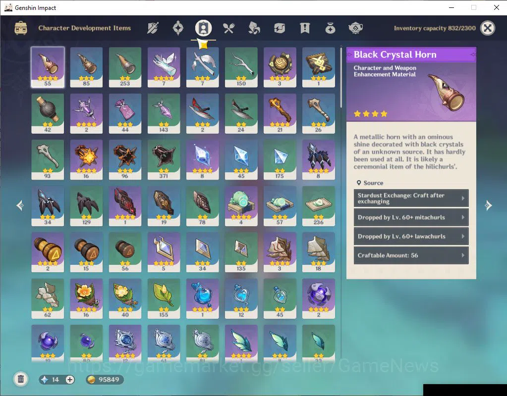 Genshin Impact Accounts ASIA|AR 57|6 Limited+8(*5Weapon)|(Chasca,Furina)+S image 7