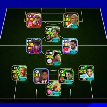 eFootball Accounts Legends & Iconic Players Android |PW3184|ClaudeMakeleleBigT,RuisCosta Epic,Lionel Messi Epic,Albert