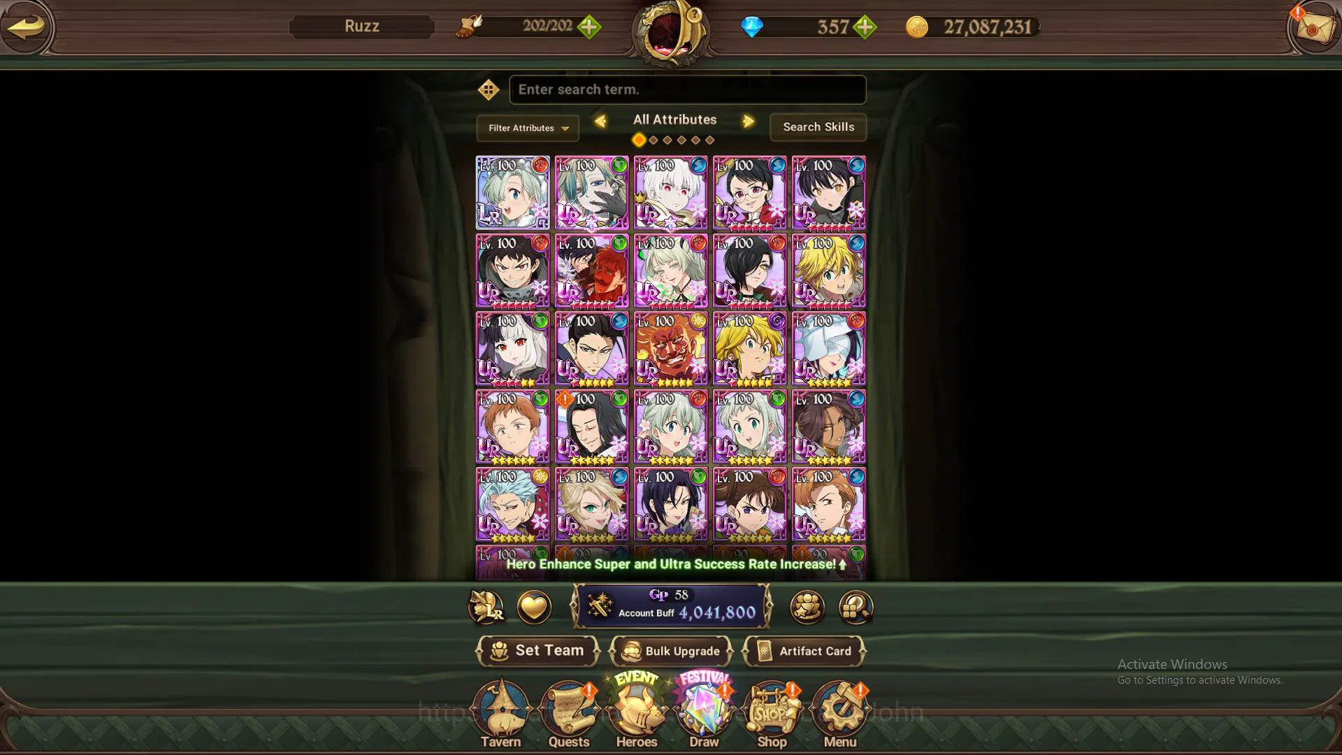 The Seven Deadly Sins: Grand Cross Accounts GLOBAL|4M CC|45LS-DM 357|1LR,Full collab FF|ELizab image 10