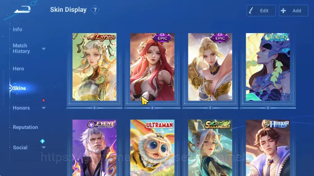 Honor of Kings Accounts Hero 112 Skin 112|2 Sanxingdui(Hou Yi,Nuwa),2 Lege image 4