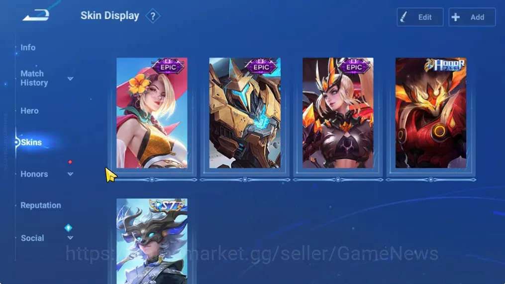 Honor of Kings Accounts Hero 112 Skin 112|2 Sanxingdui(Hou Yi,Nuwa),2 Lege image 6
