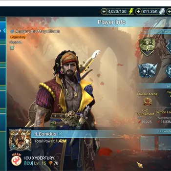 Raid: Shadow Legends Accounts Mid-Game Lv.61 Power 1.42M|27 Legend(Vallaryan Equalizer,Dorothy Gale,Sun Wukong,Ezio