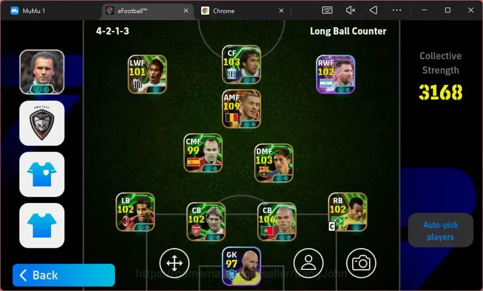 eFootball Accounts Android|PW 3168 |Hazard BigTime,Pepe Epic,Edmilson image 4