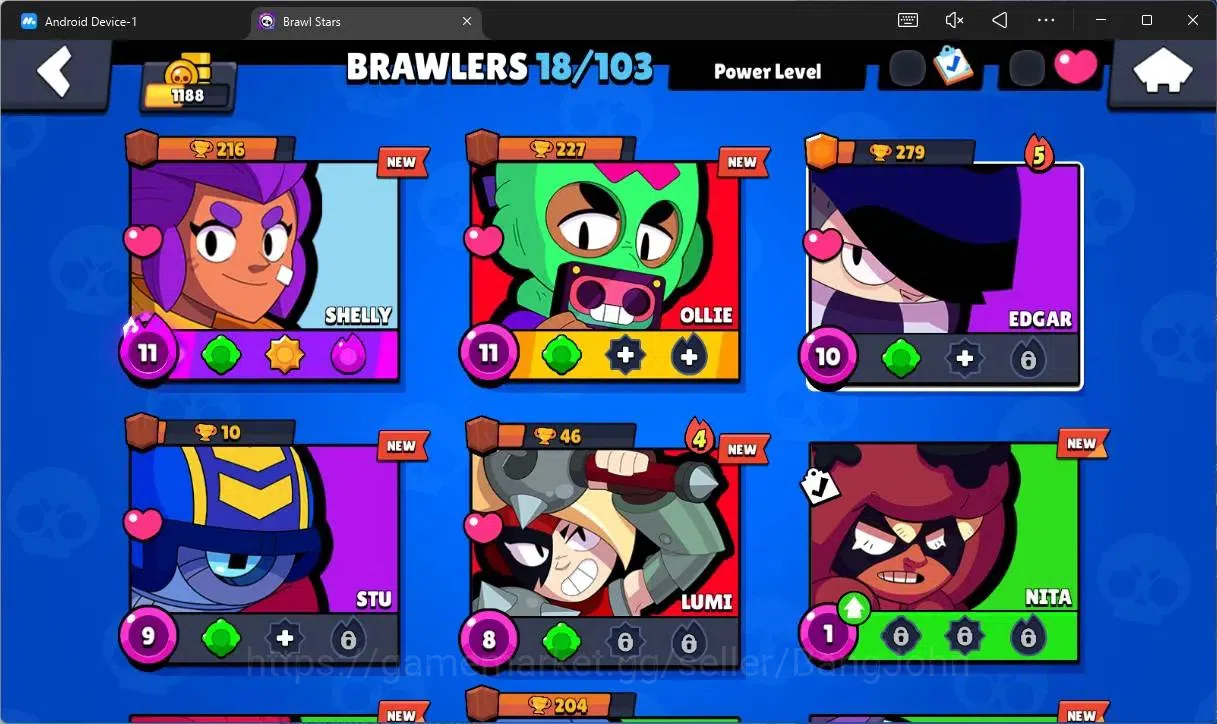 Brawl Stars Accounts Global |1188 Trophy|18 Brawler|1 Max Hypercharge(S image 5