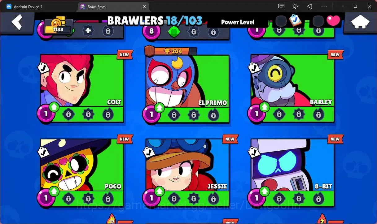 Brawl Stars Accounts Global |1188 Trophy|18 Brawler|1 Max Hypercharge(S image 6