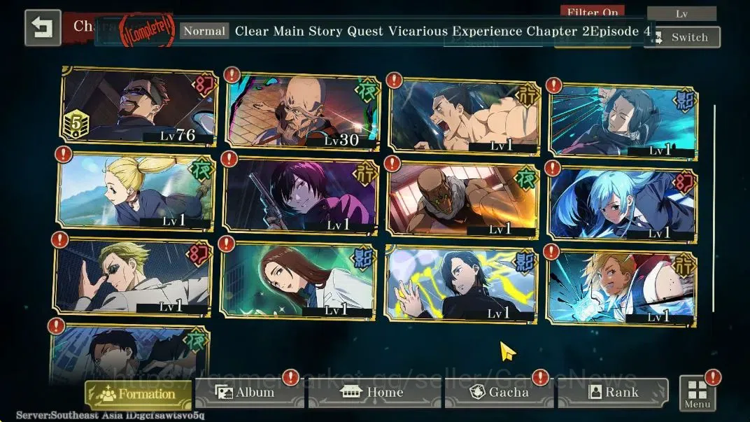 Jujutsu Kaisen: Phantom Parade Accounts SEA |PR 21|7,5K Cube|11 SSR 2 Limited [0,2-Sec Dom image 3