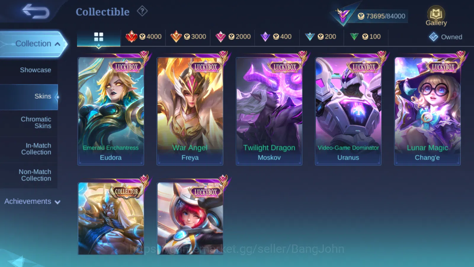Mobile Legends: Bang Bang Accounts Hero 100 | Skin  256 | PRIME (Yu Zhong , Beatrix)  image 4
