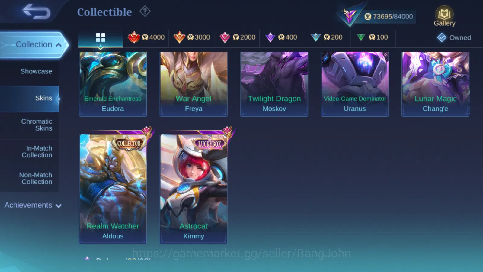 Mobile Legends: Bang Bang Accounts Hero 100 | Skin  256 | PRIME (Yu Zhong , Beatrix)  image 5