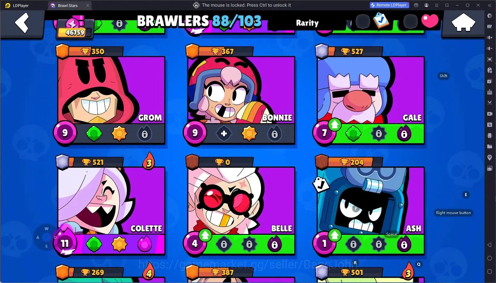 Brawl Stars Accounts Android | 46759 Thropy|88 Brawler|26 Max Brawlers image 10