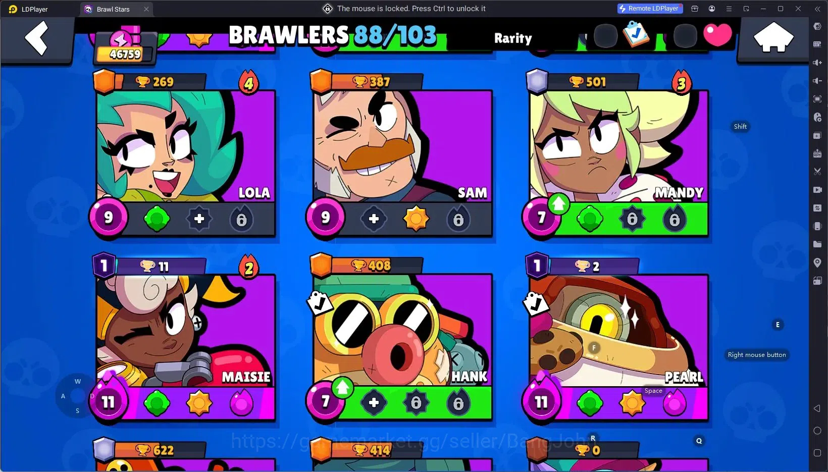 Brawl Stars Accounts Android | 46759 Thropy|88 Brawler|26 Max Brawlers image 11