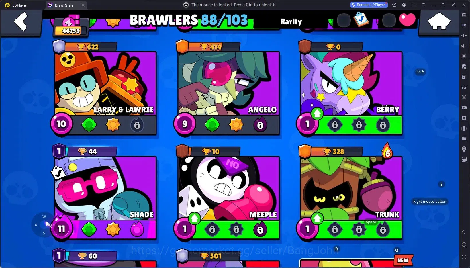 Brawl Stars Accounts Android | 46759 Thropy|88 Brawler|26 Max Brawlers image 12